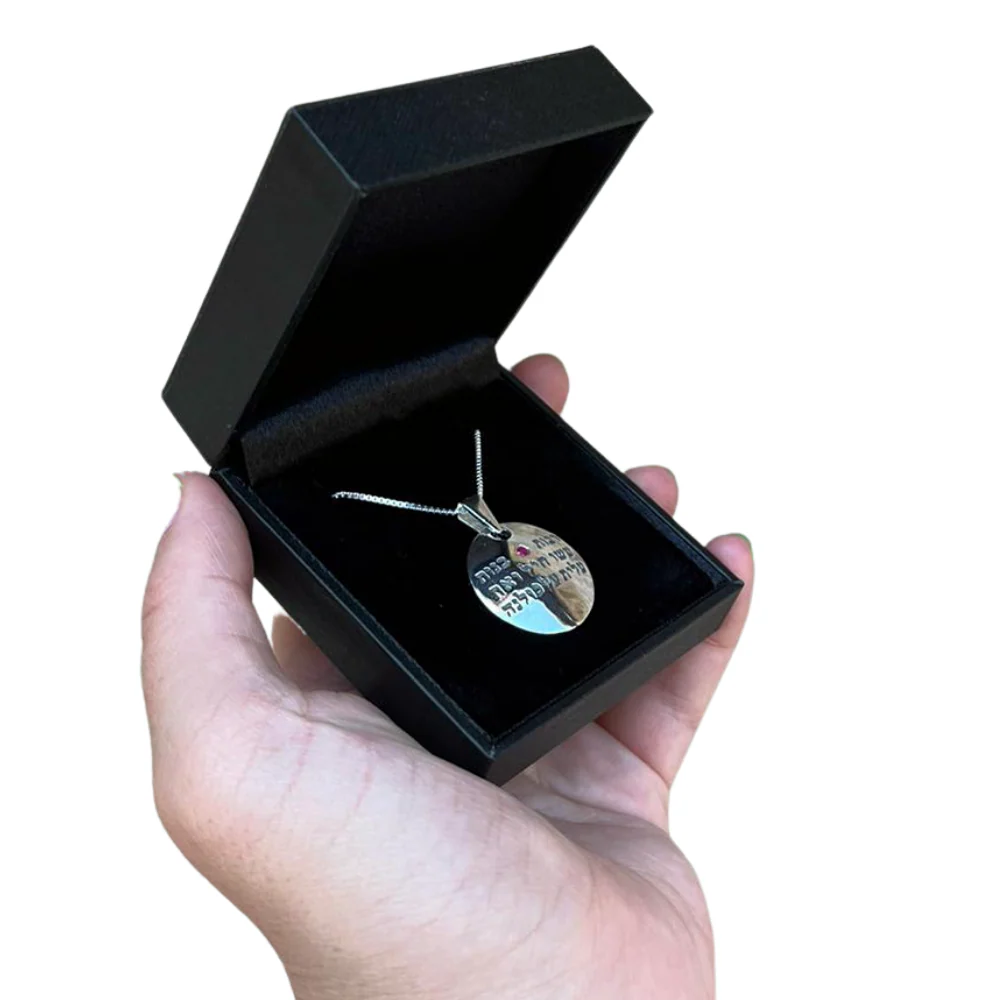 Silver Woman of Valor Ruby Pendant - Image 2