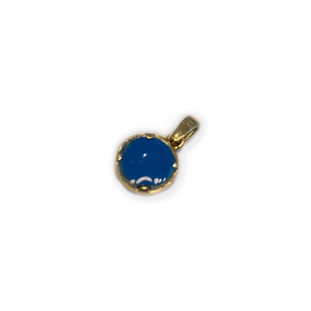 Protection Charm - Crystal Blue Evil Eye in 14k Gold - Image 5