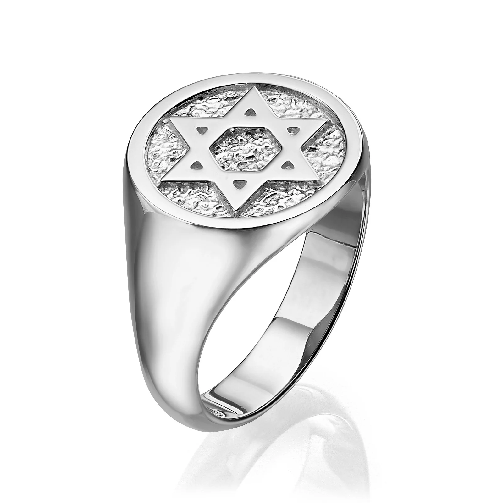 Star of David Signet Ring 14K Gold - Image 7