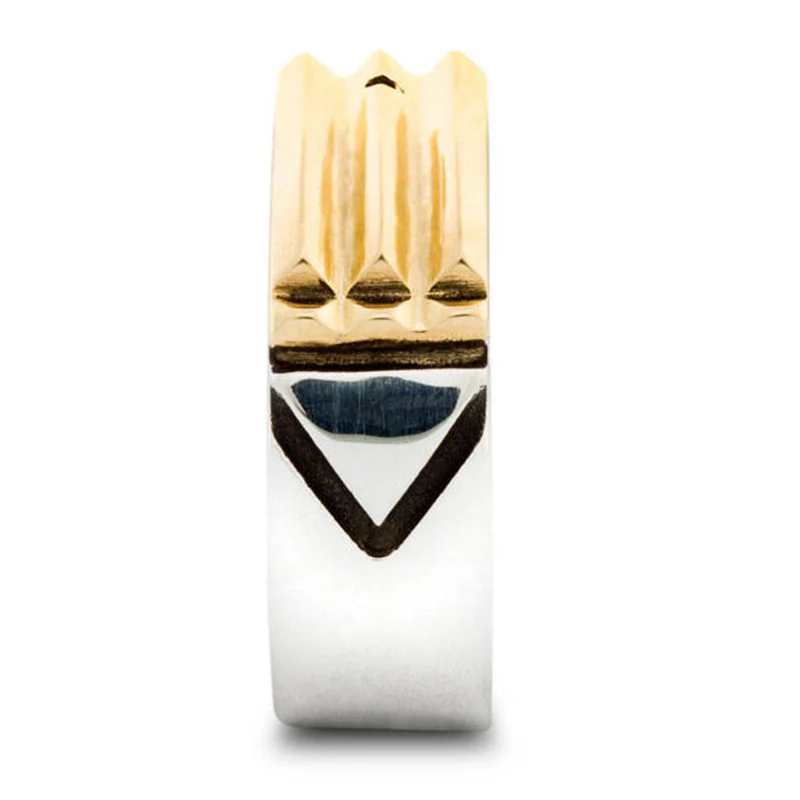 Silver and Gold Purifying Energizing Atlantis Ring - Image 3