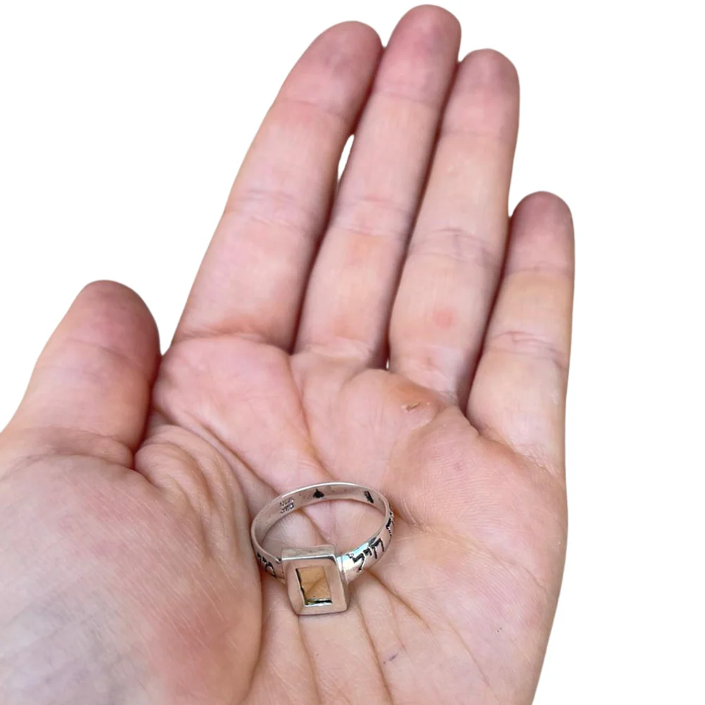Kabbalah Woman of Valour Ring in 14K Gold and Silver - Image 6