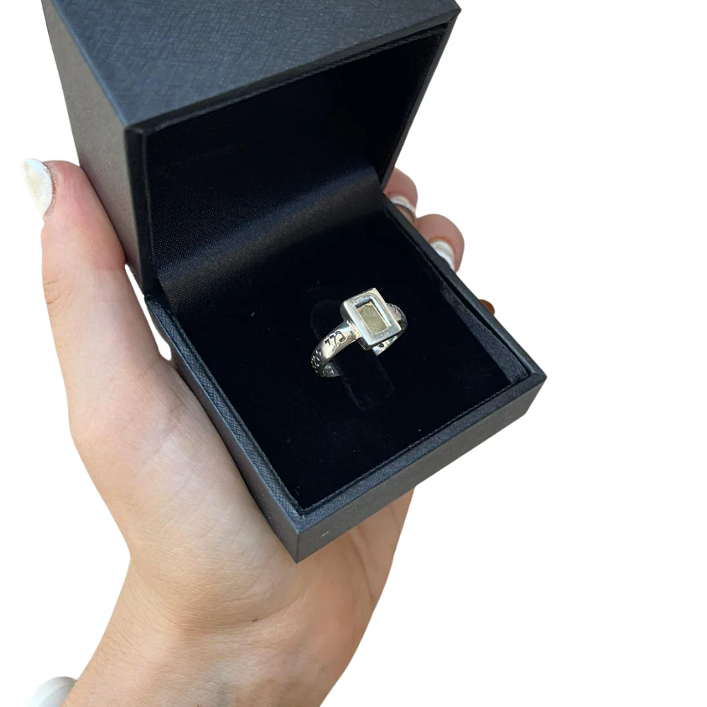 Kabbalah Woman of Valour Ring in 14K Gold and Silver - Image 7
