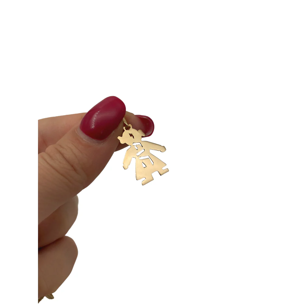 14k Gold Girl Name Pendant - Image 5