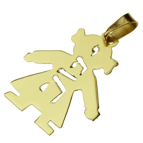 14k Gold Girl Name Pendant - Image 6