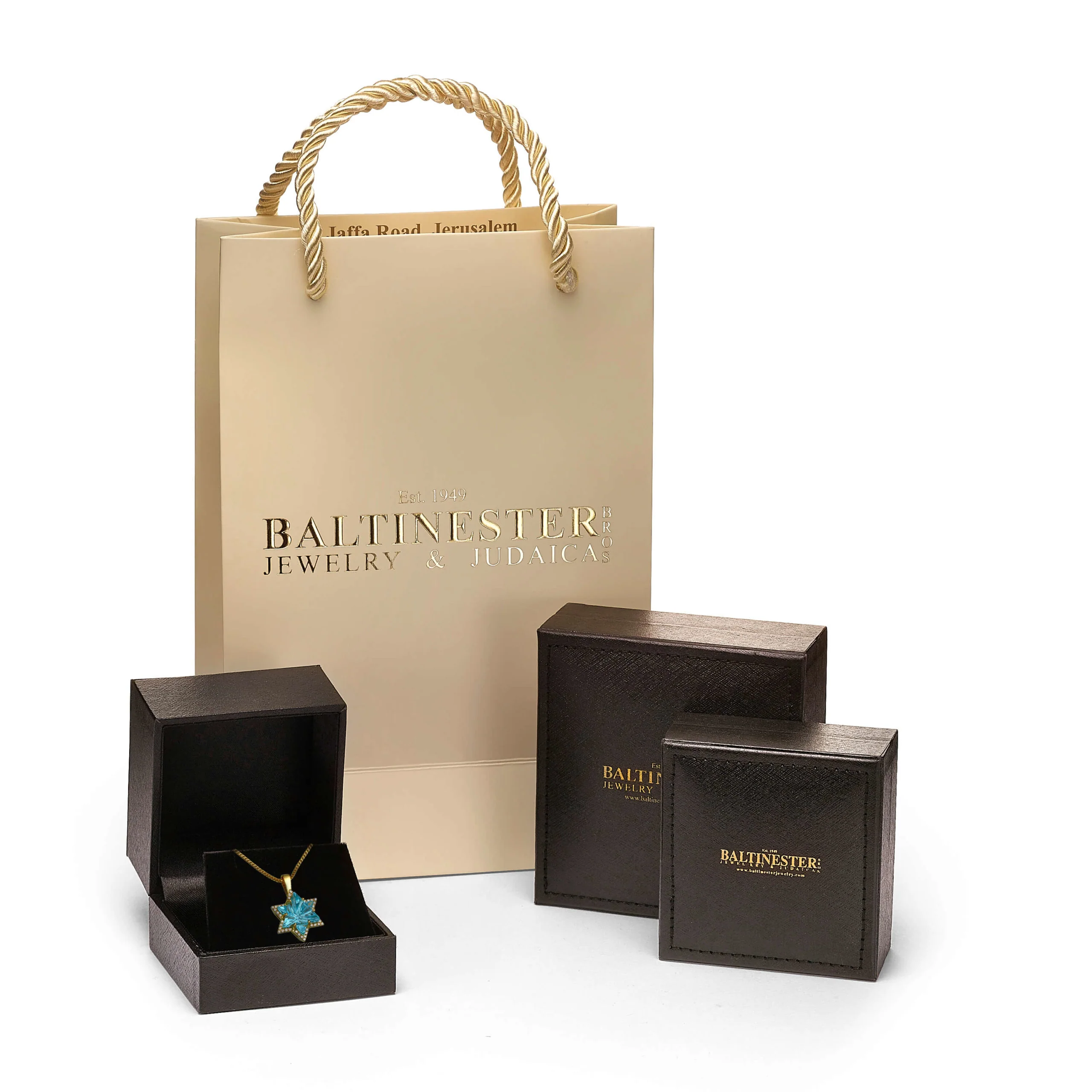 14k Gold Hebrew Name Pendant - Image 9