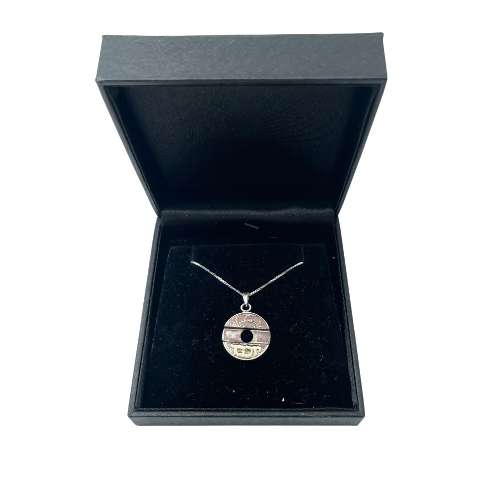 Silver and Gold Personalized Name "Asimon" Pendant - Image 5