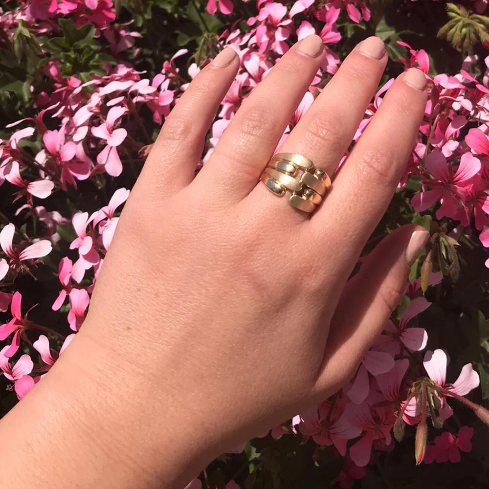 Gold Israeli Ring - 14k Gold Sabra Ring - Image 3