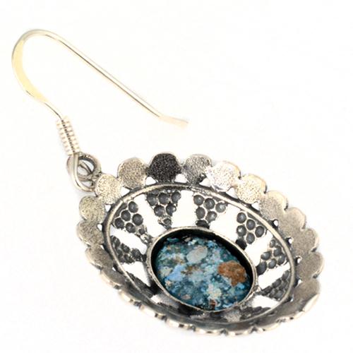 Roman Glass Armor Earrings - Image 2