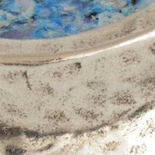 Silver Hammered Roman Glass Ring - Image 6