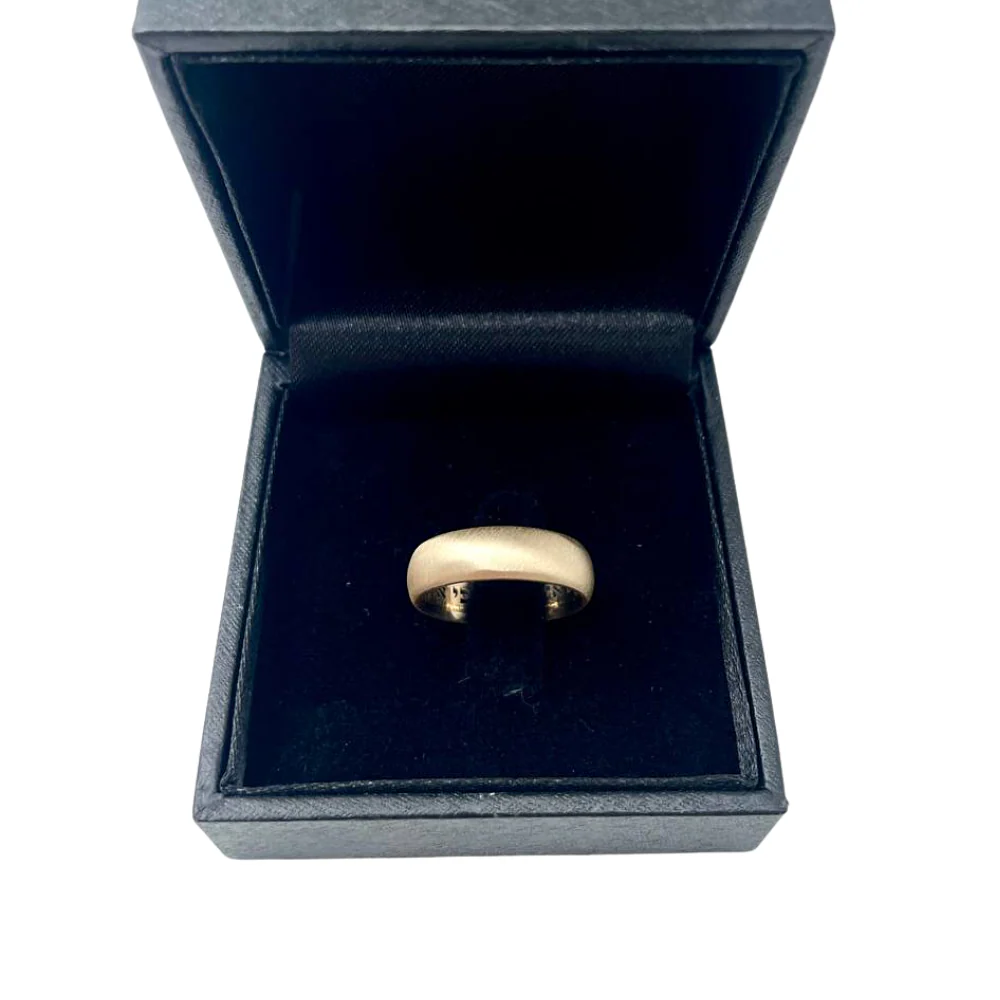 Wedding Ring 14K Gold Comfort Fit - Image 3